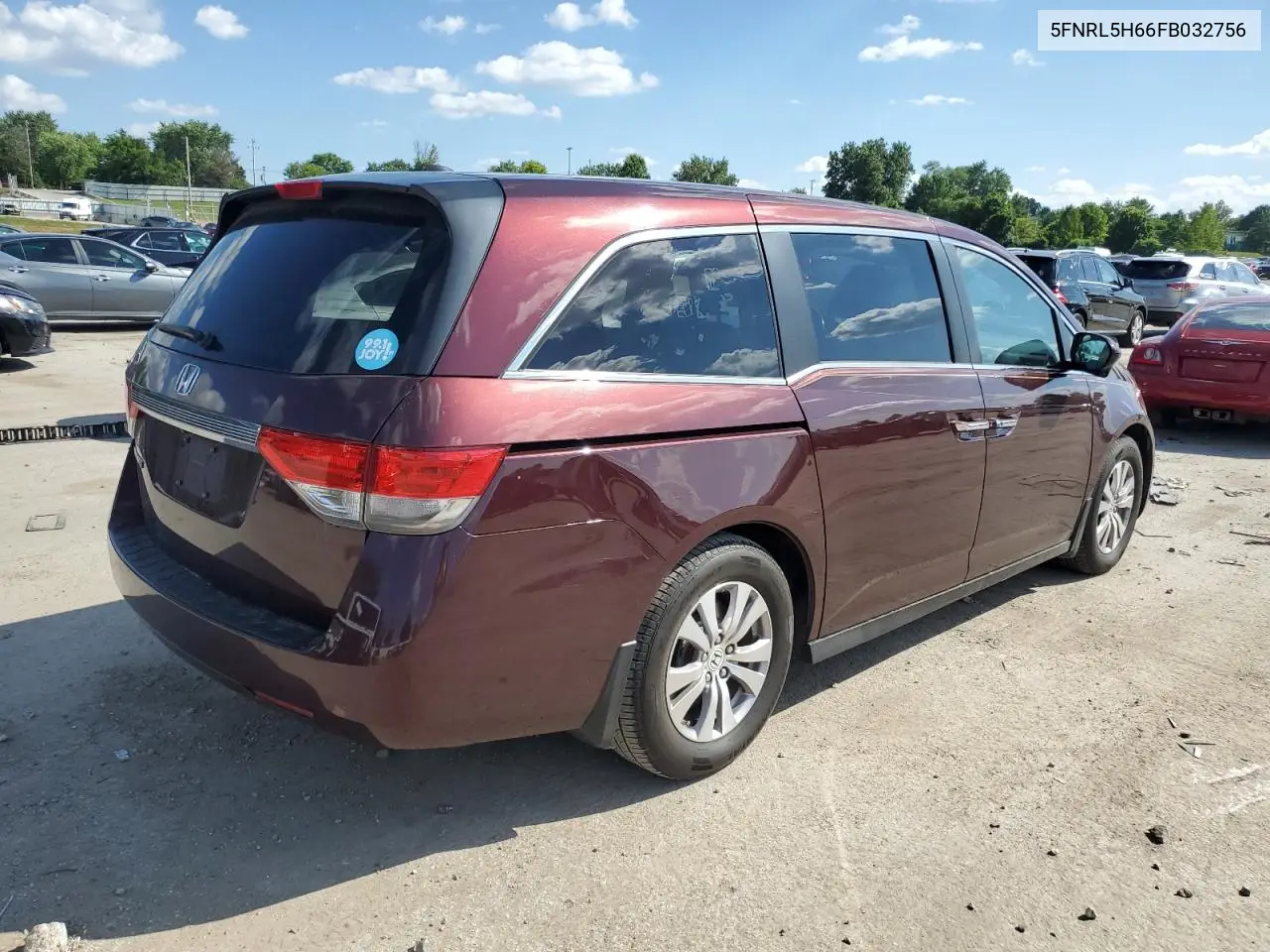 2015 Honda Odyssey Exl VIN: 5FNRL5H66FB032756 Lot: 63106825