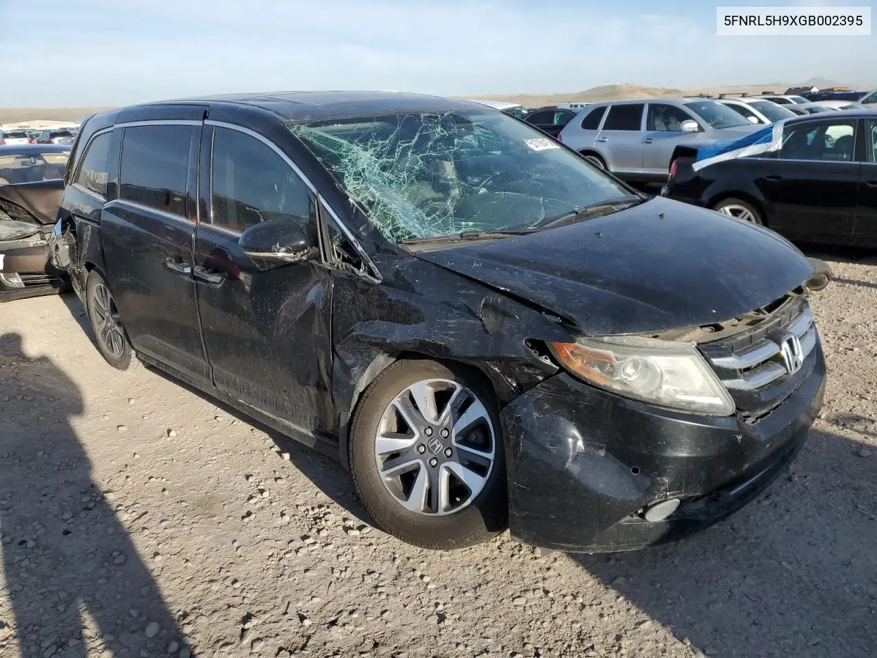 2016 Honda Odyssey Touring VIN: 5FNRL5H9XGB002395 Lot: 51706415