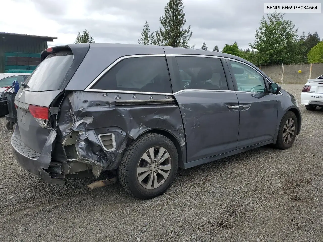2016 Honda Odyssey Exl VIN: 5FNRL5H69GB034664 Lot: 56781175