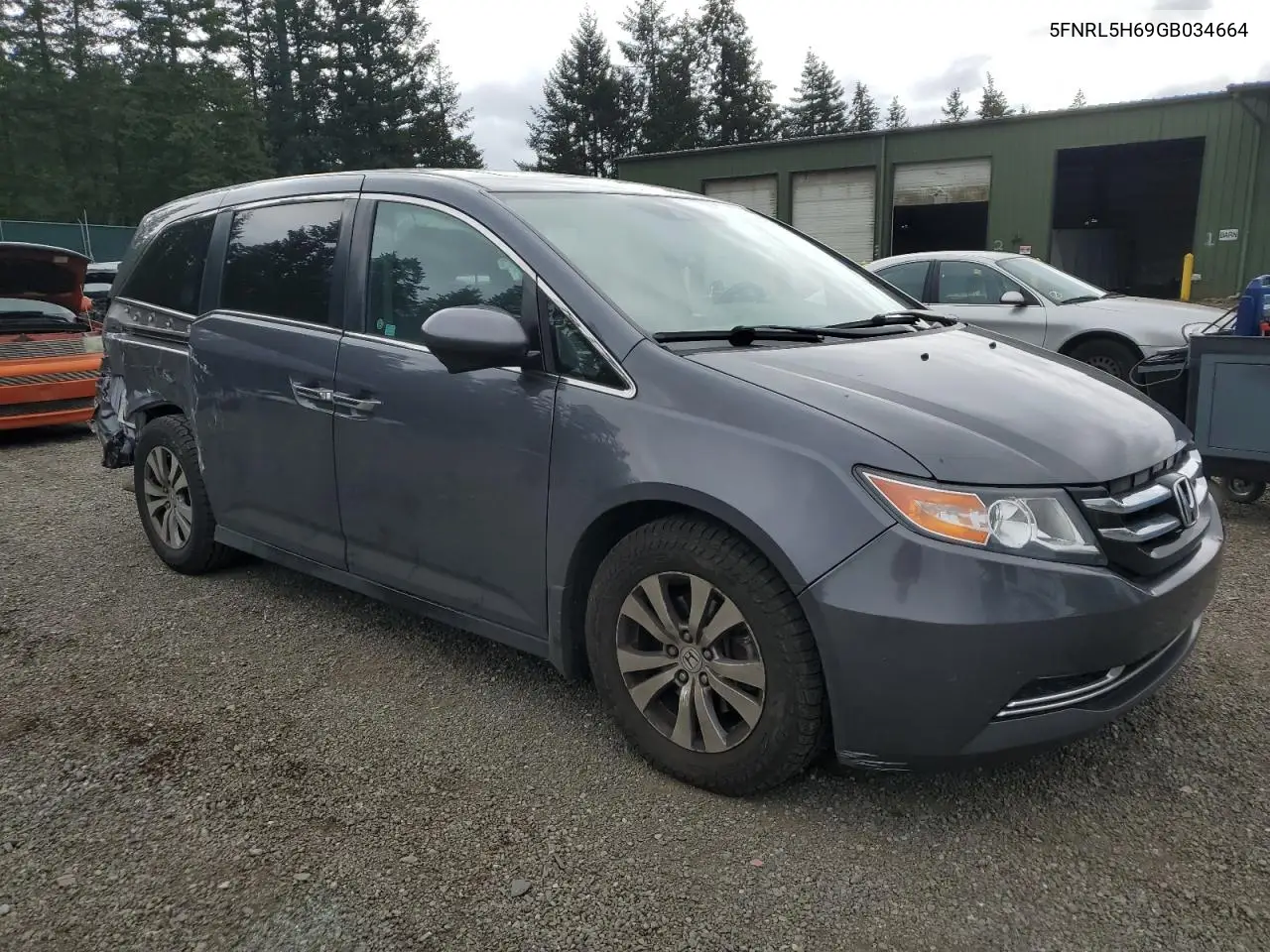 2016 Honda Odyssey Exl VIN: 5FNRL5H69GB034664 Lot: 56781175