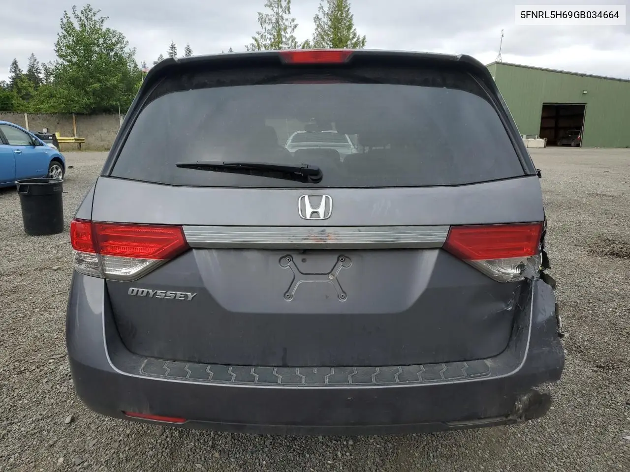 2016 Honda Odyssey Exl VIN: 5FNRL5H69GB034664 Lot: 56781175