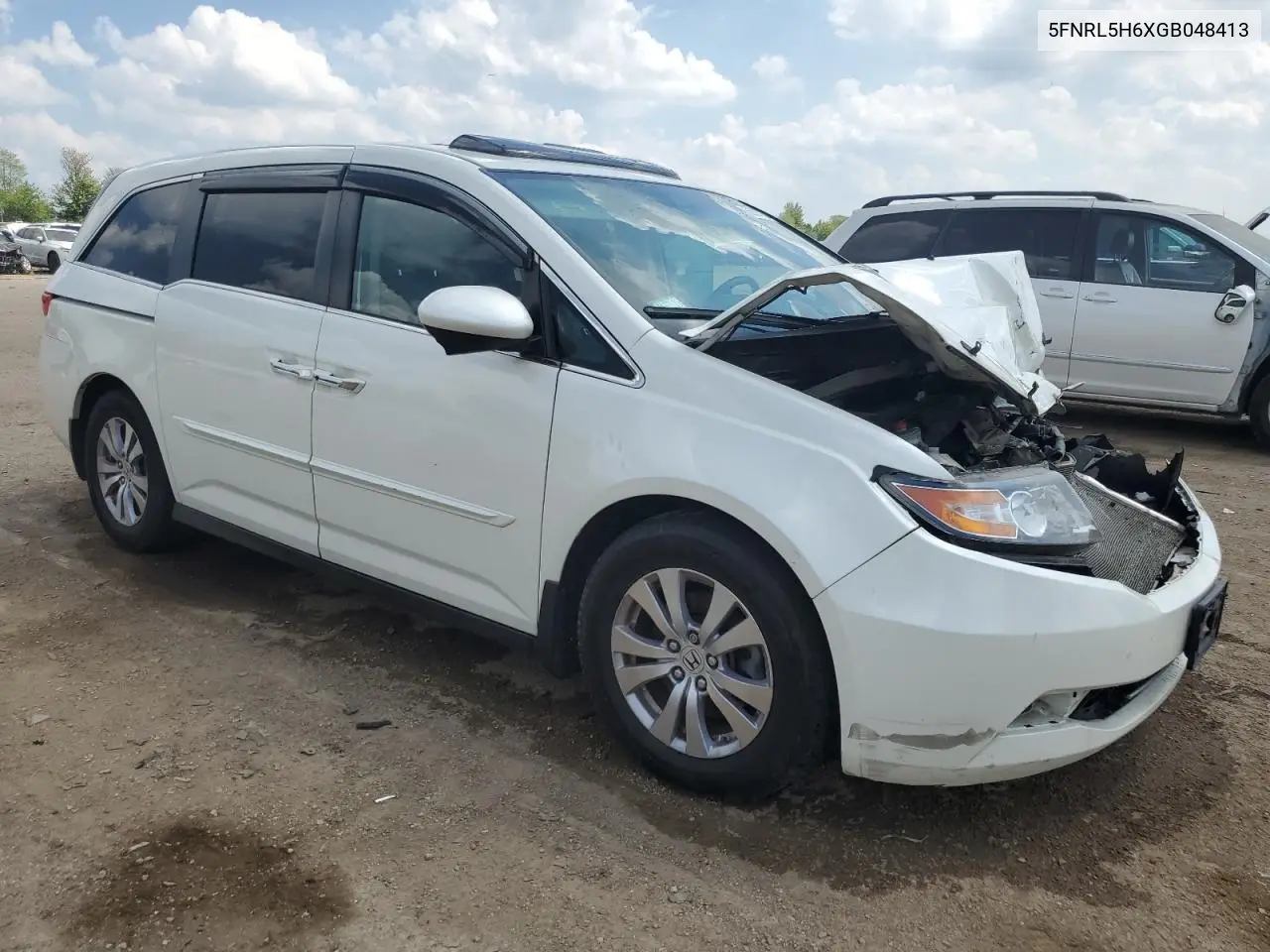 2016 Honda Odyssey Exl VIN: 5FNRL5H6XGB048413 Lot: 56856785