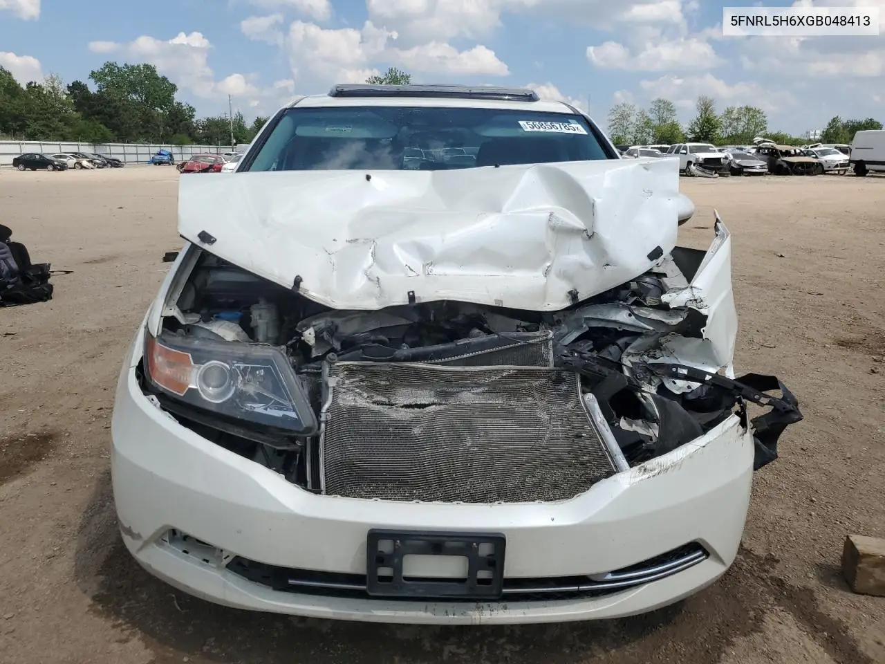2016 Honda Odyssey Exl VIN: 5FNRL5H6XGB048413 Lot: 56856785