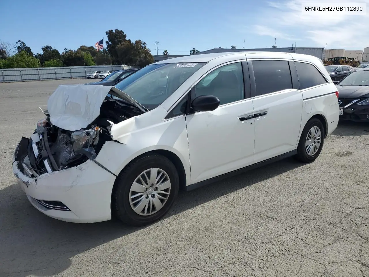 2016 Honda Odyssey Lx VIN: 5FNRL5H27GB112890 Lot: 57286785
