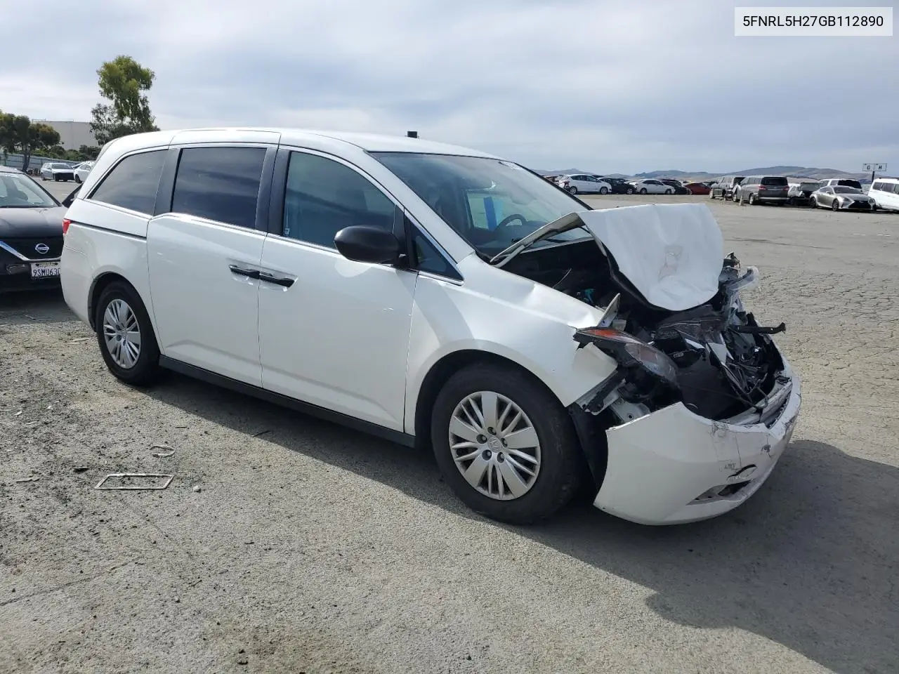 2016 Honda Odyssey Lx VIN: 5FNRL5H27GB112890 Lot: 57286785