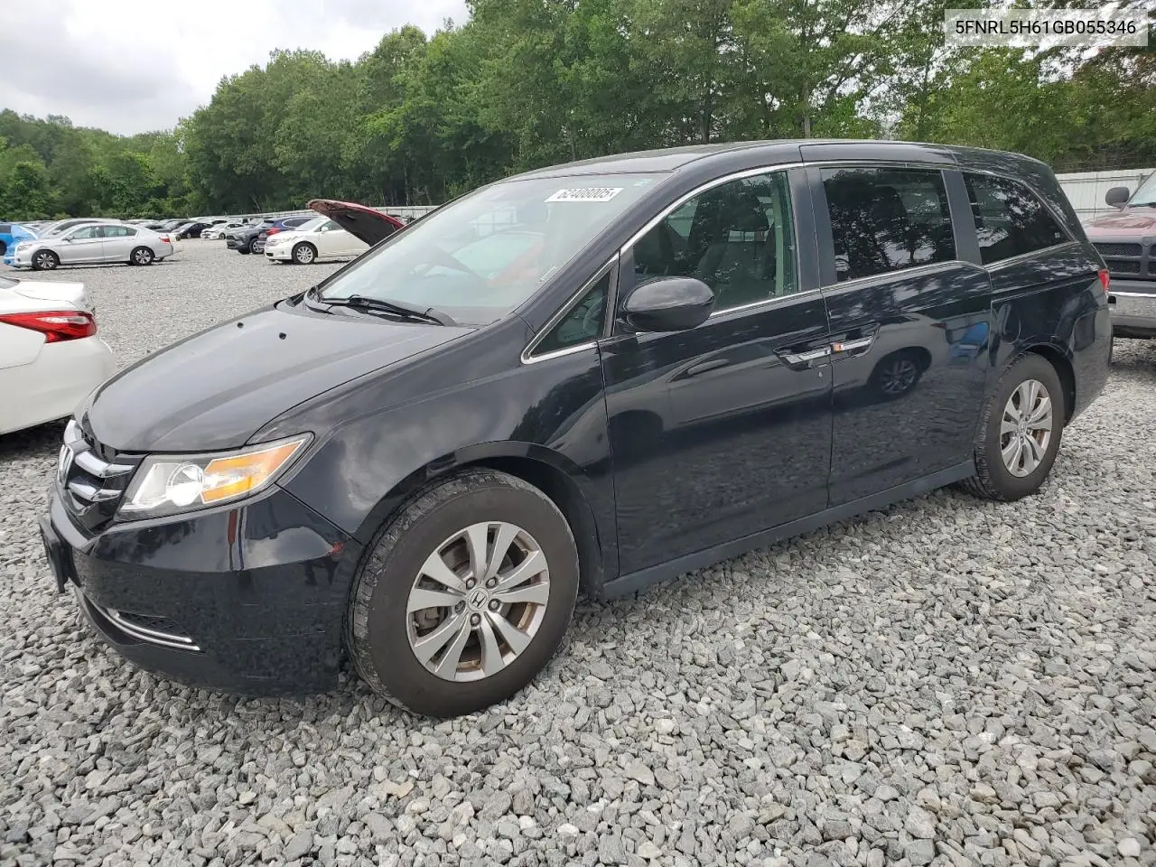2016 Honda Odyssey Exl VIN: 5FNRL5H61GB055346 Lot: 62408005