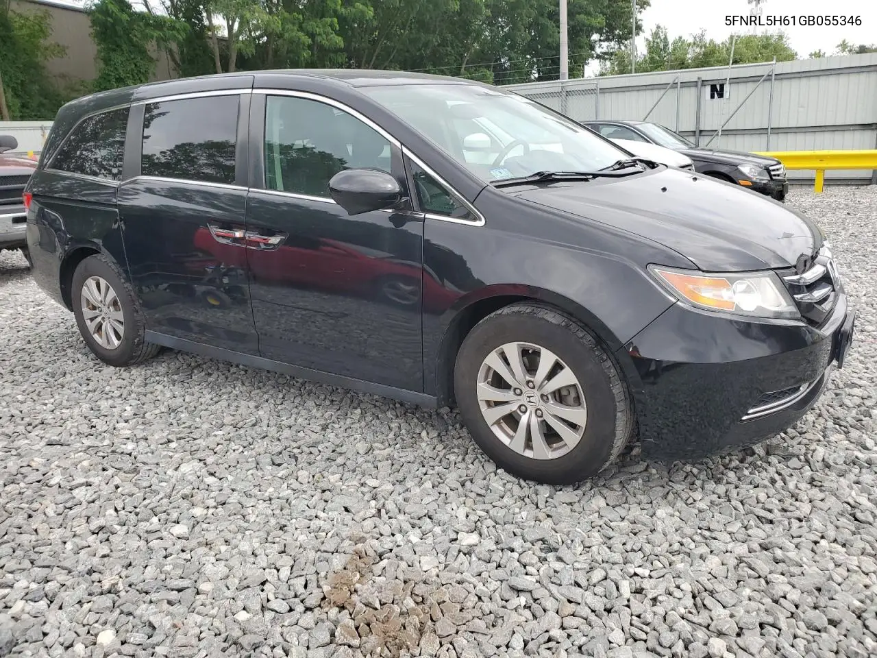 2016 Honda Odyssey Exl VIN: 5FNRL5H61GB055346 Lot: 62408005