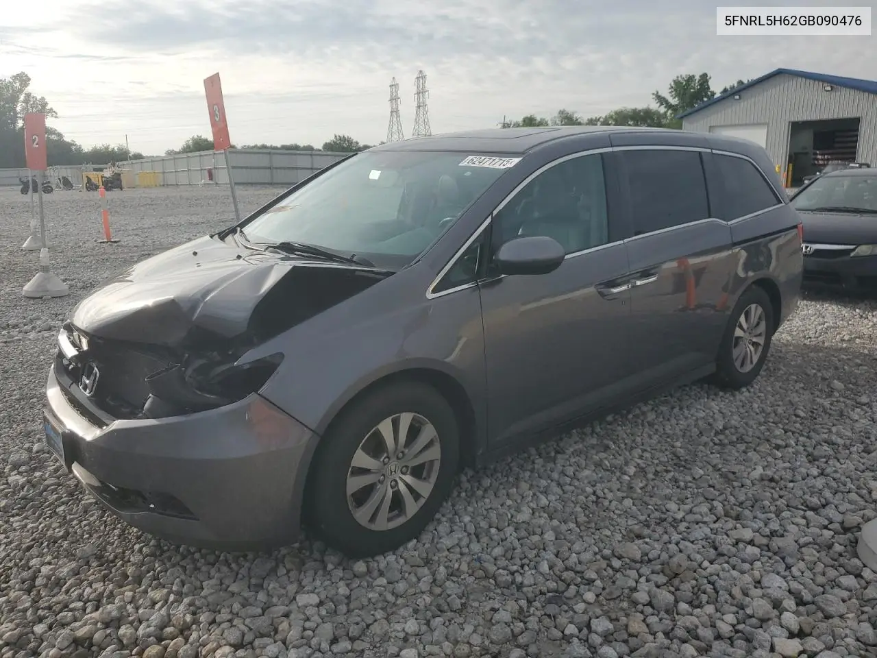 2016 Honda Odyssey Exl VIN: 5FNRL5H62GB090476 Lot: 62471715