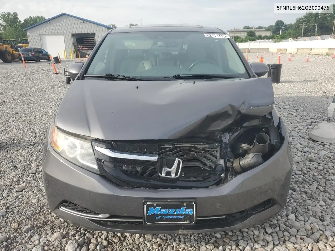 2016 Honda Odyssey Exl VIN: 5FNRL5H62GB090476 Lot: 62471715