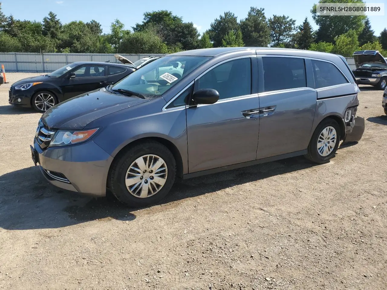 2016 Honda Odyssey Lx VIN: 5FNRL5H28GB081889 Lot: 62862065