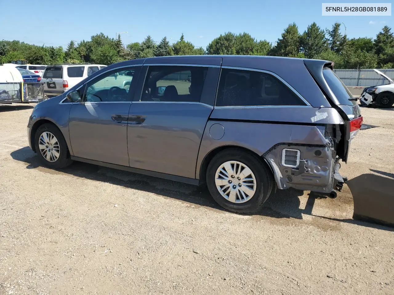 2016 Honda Odyssey Lx VIN: 5FNRL5H28GB081889 Lot: 62862065