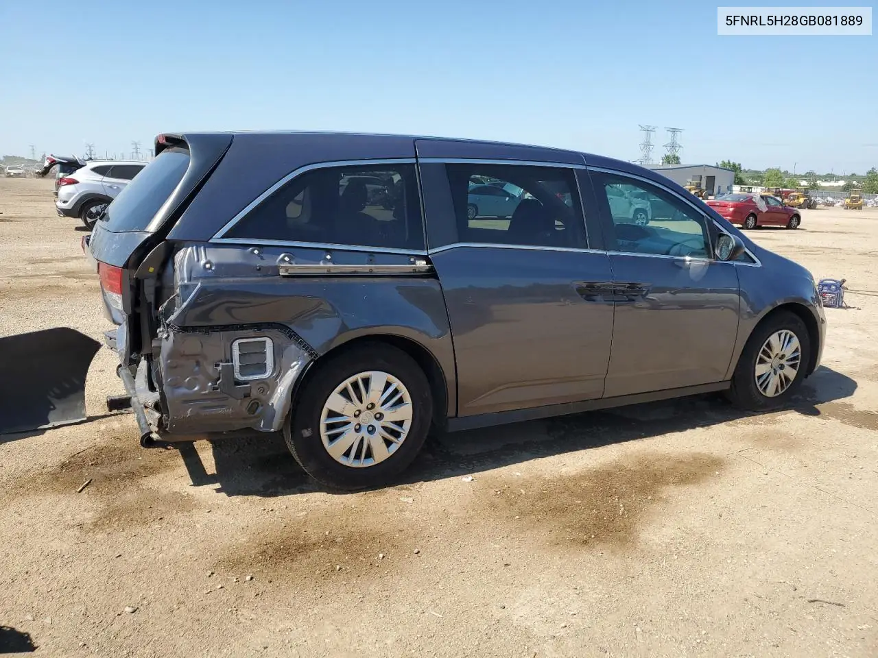 2016 Honda Odyssey Lx VIN: 5FNRL5H28GB081889 Lot: 62862065