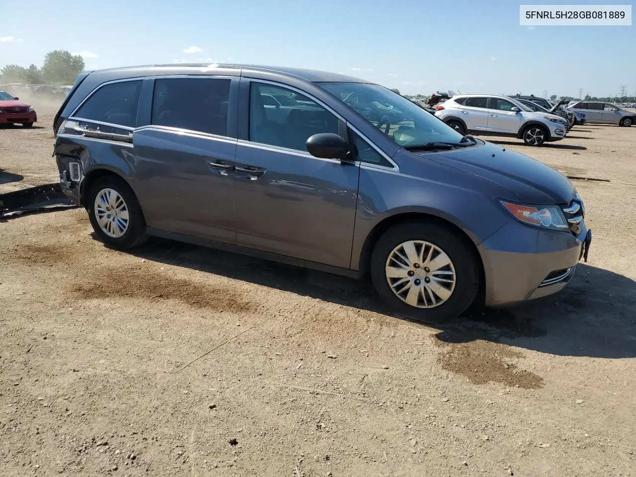 2016 Honda Odyssey Lx VIN: 5FNRL5H28GB081889 Lot: 62862065