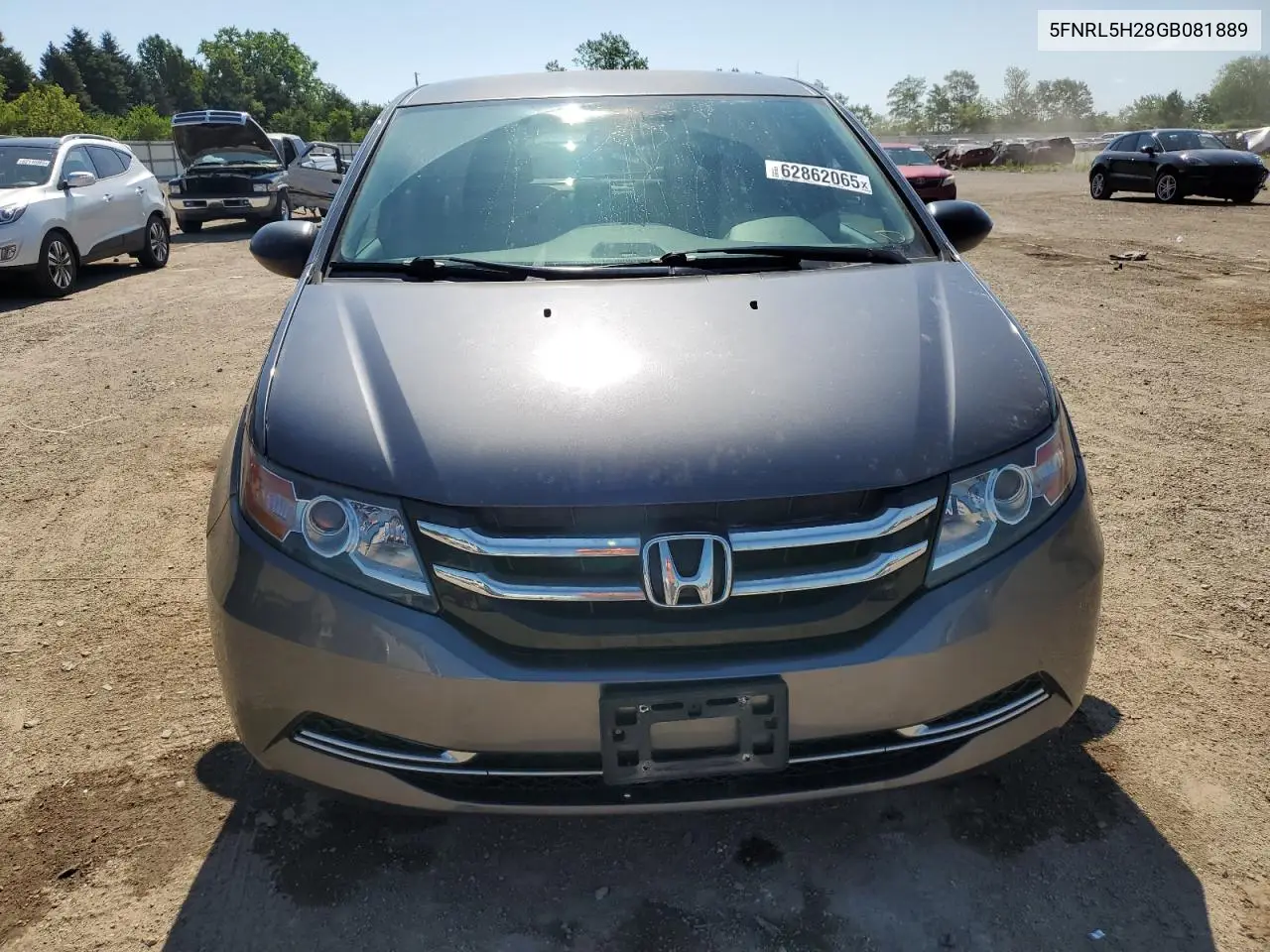 2016 Honda Odyssey Lx VIN: 5FNRL5H28GB081889 Lot: 62862065