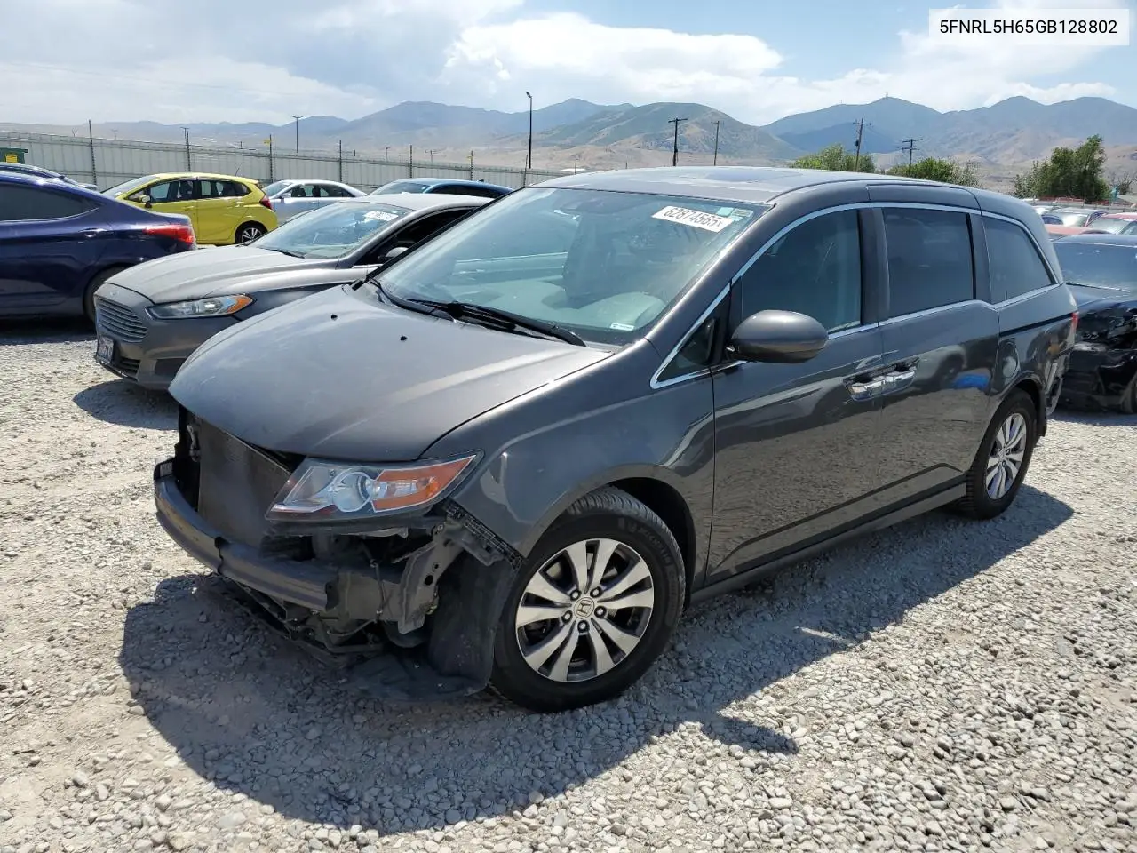 2016 Honda Odyssey Exl VIN: 5FNRL5H65GB128802 Lot: 62874565