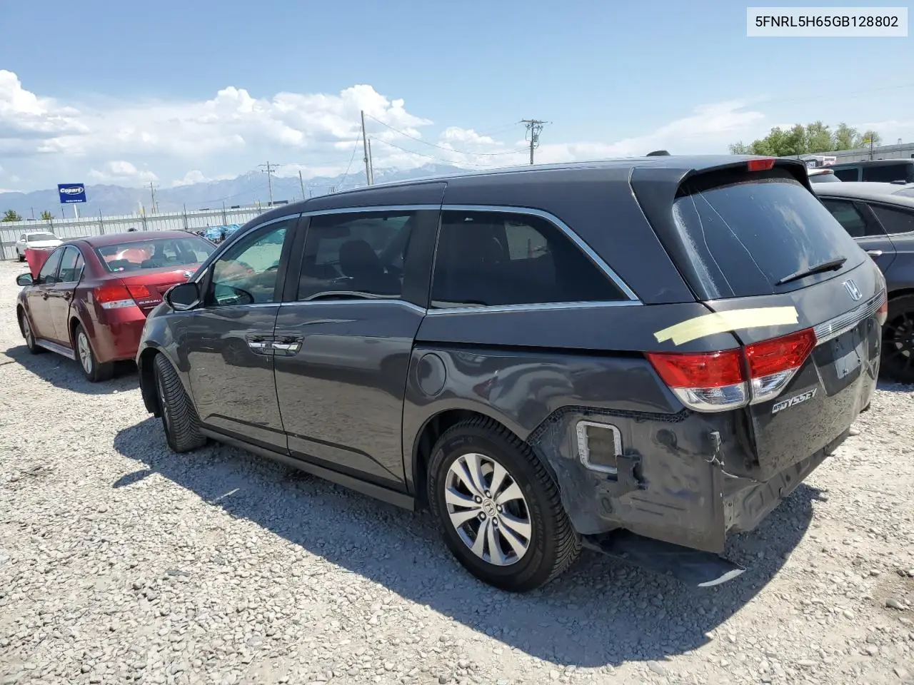 2016 Honda Odyssey Exl VIN: 5FNRL5H65GB128802 Lot: 62874565