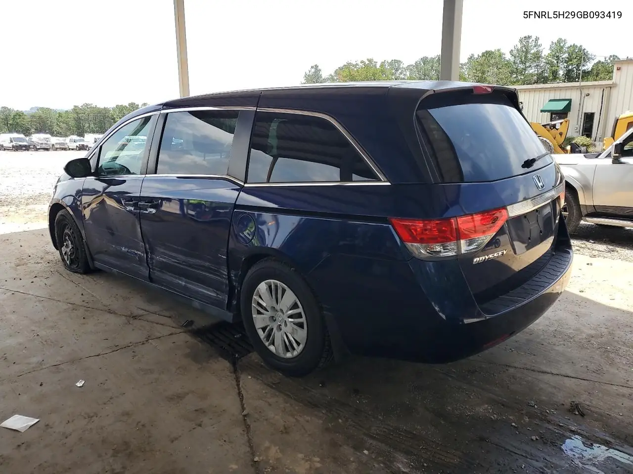 2016 Honda Odyssey Lx VIN: 5FNRL5H29GB093419 Lot: 62957905