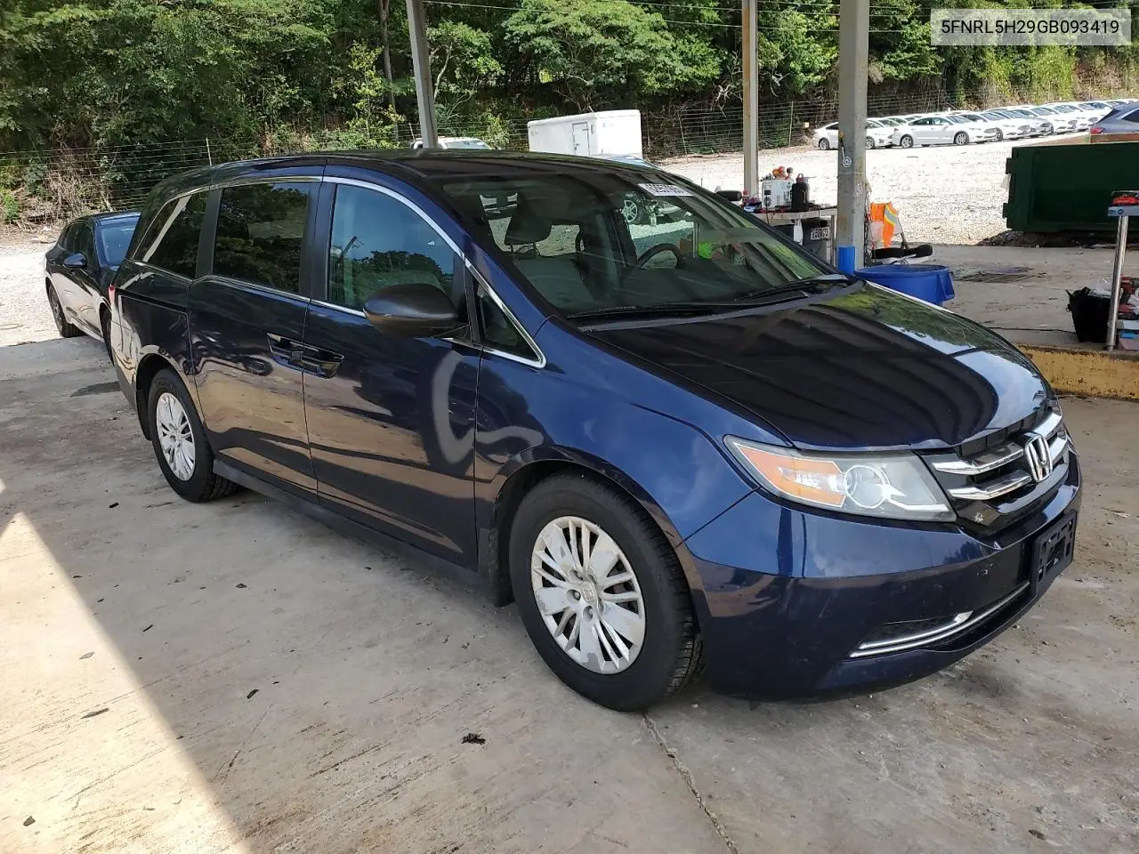 2016 Honda Odyssey Lx VIN: 5FNRL5H29GB093419 Lot: 62957905