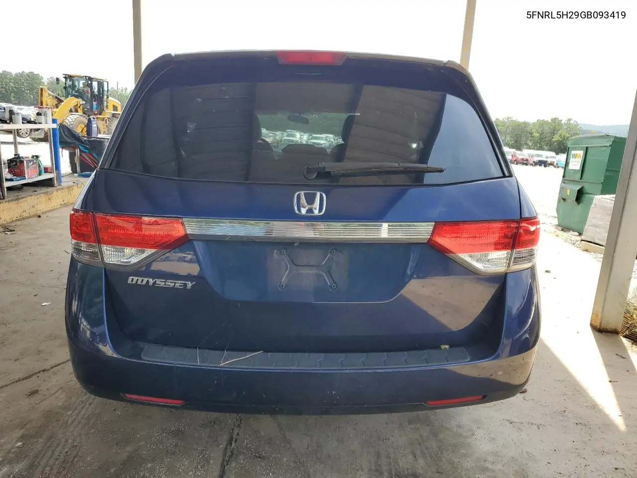 2016 Honda Odyssey Lx VIN: 5FNRL5H29GB093419 Lot: 62957905