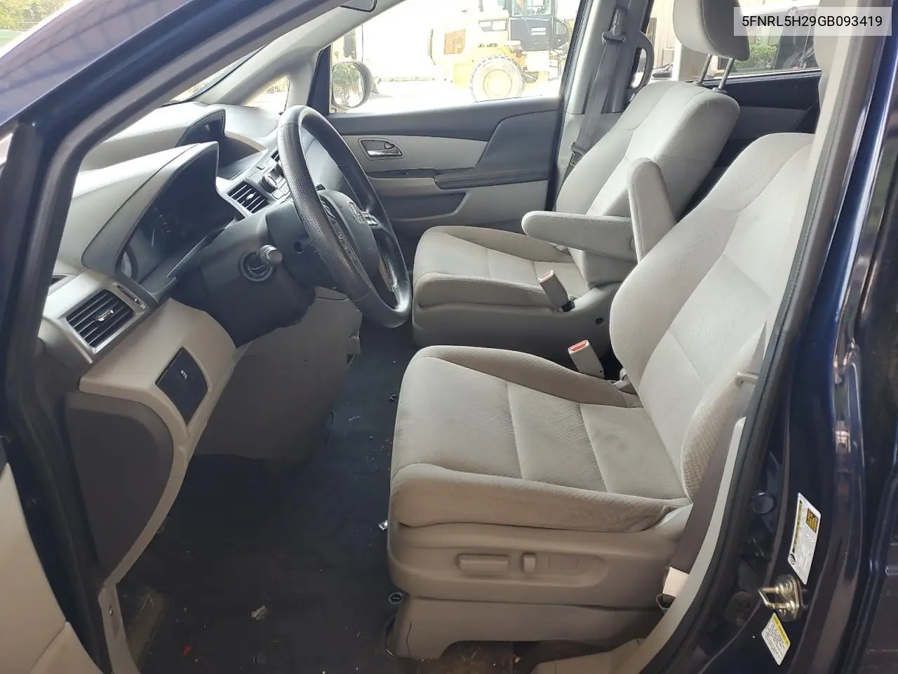 2016 Honda Odyssey Lx VIN: 5FNRL5H29GB093419 Lot: 62957905
