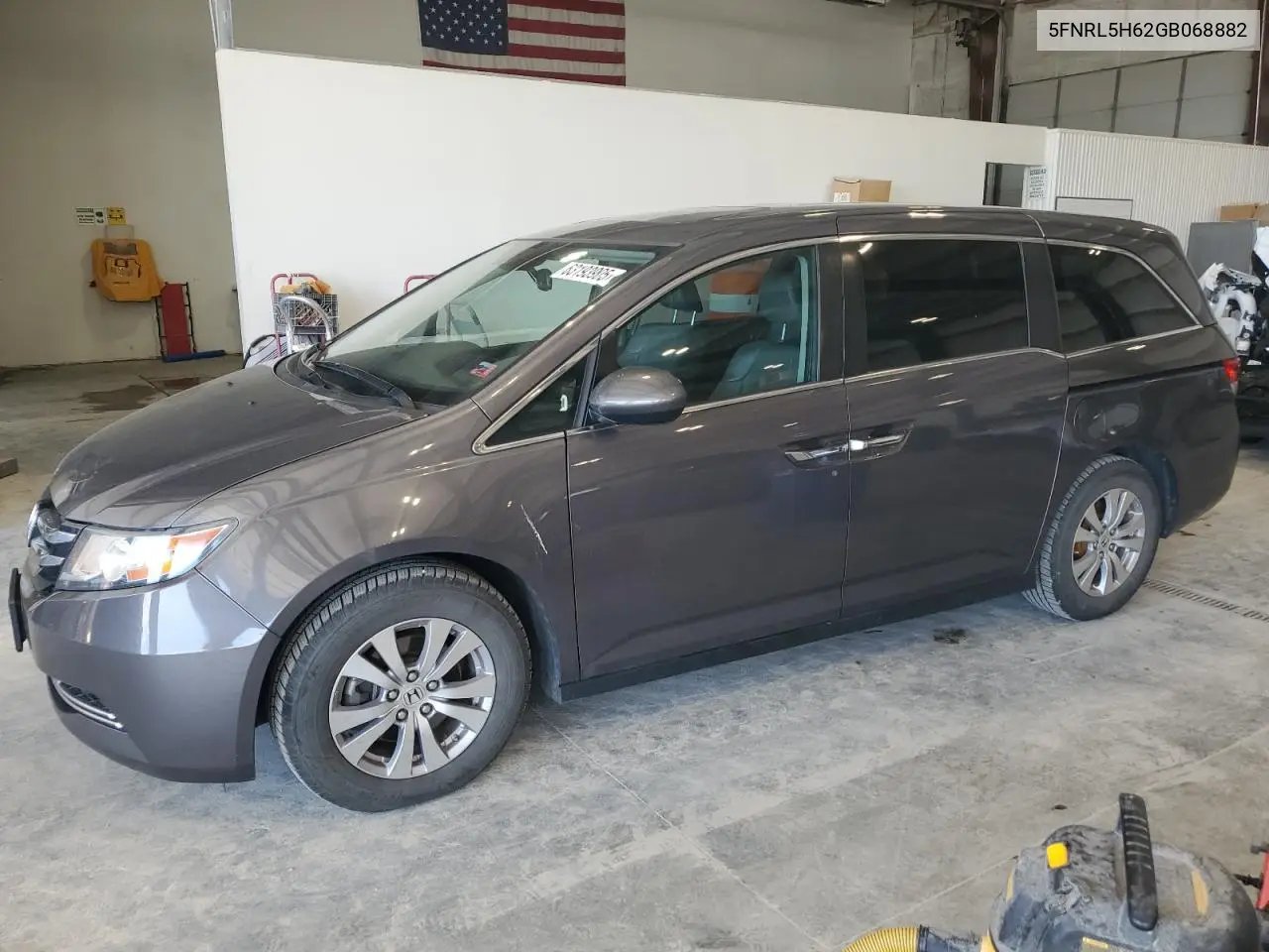 2016 Honda Odyssey Exl VIN: 5FNRL5H62GB068882 Lot: 63193905