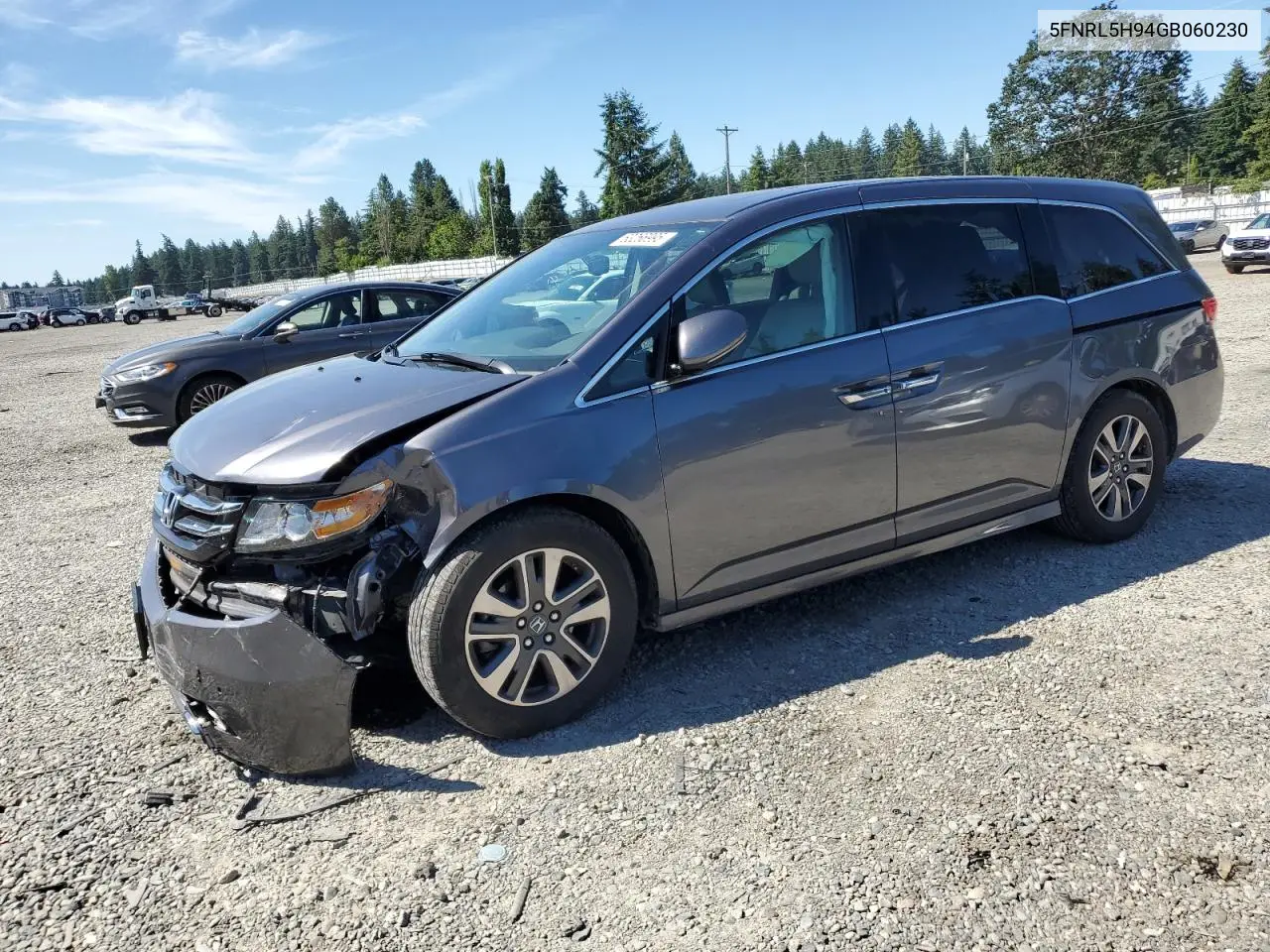 2016 Honda Odyssey Touring VIN: 5FNRL5H94GB060230 Lot: 63266995
