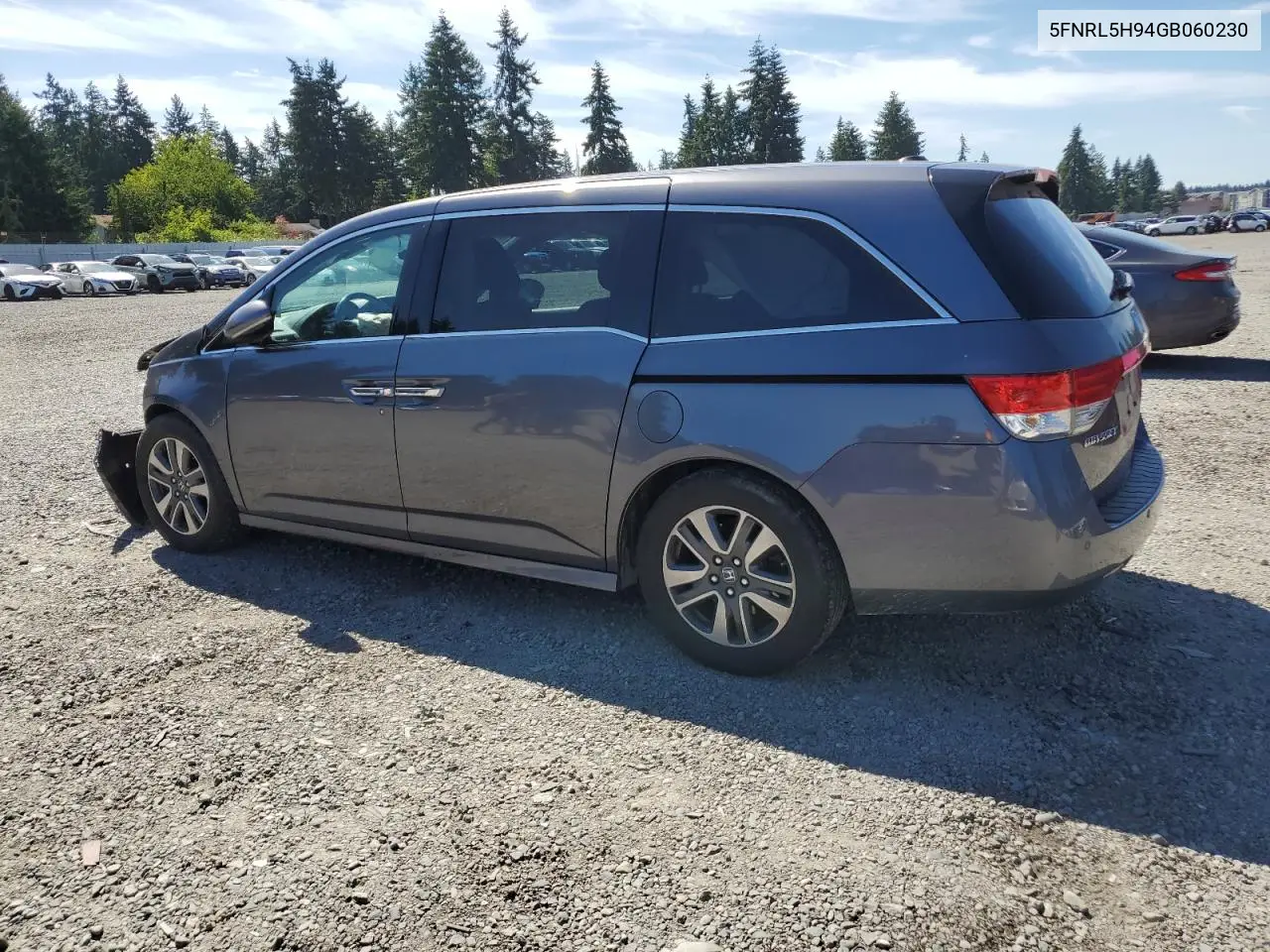 2016 Honda Odyssey Touring VIN: 5FNRL5H94GB060230 Lot: 63266995