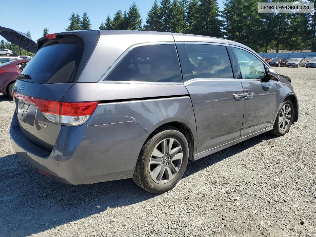 2016 Honda Odyssey Touring VIN: 5FNRL5H94GB060230 Lot: 63266995
