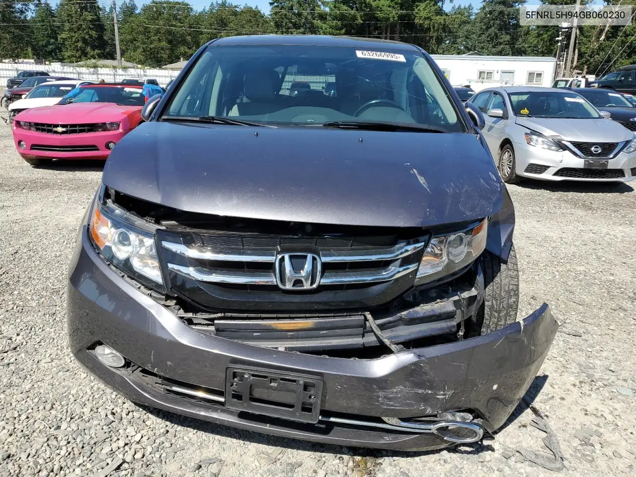 2016 Honda Odyssey Touring VIN: 5FNRL5H94GB060230 Lot: 63266995
