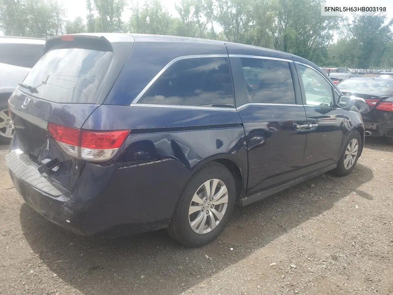 2017 Honda Odyssey Exl VIN: 5FNRL5H63HB003198 Lot: 62858015