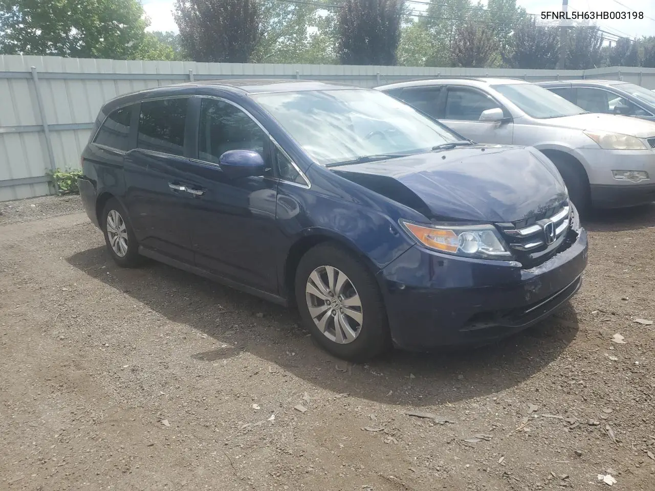 2017 Honda Odyssey Exl VIN: 5FNRL5H63HB003198 Lot: 62858015