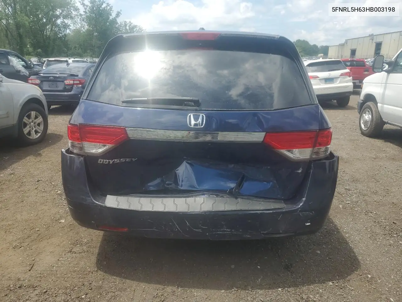 2017 Honda Odyssey Exl VIN: 5FNRL5H63HB003198 Lot: 62858015