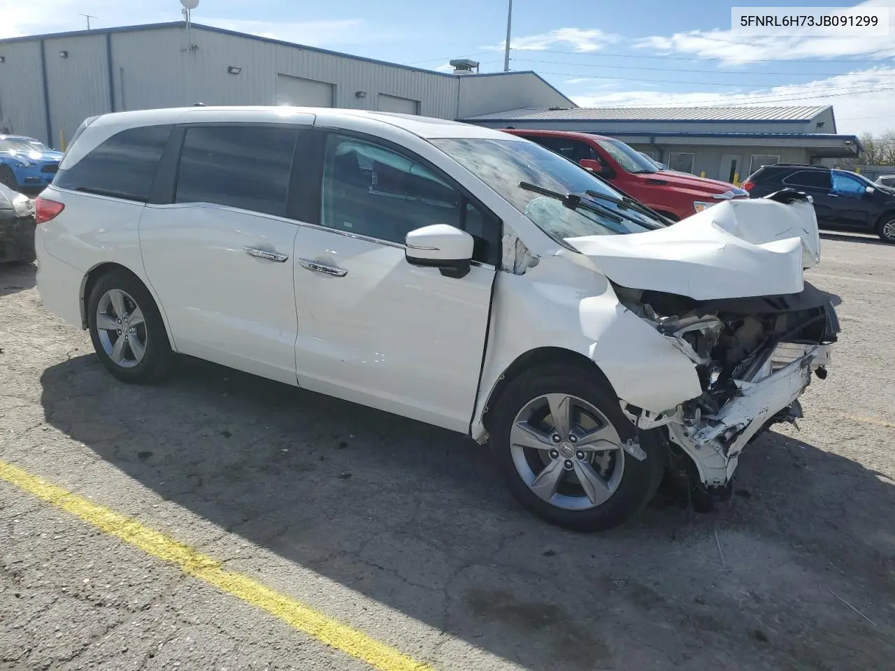 2018 Honda Odyssey Exl VIN: 5FNRL6H73JB091299 Lot: 45416985