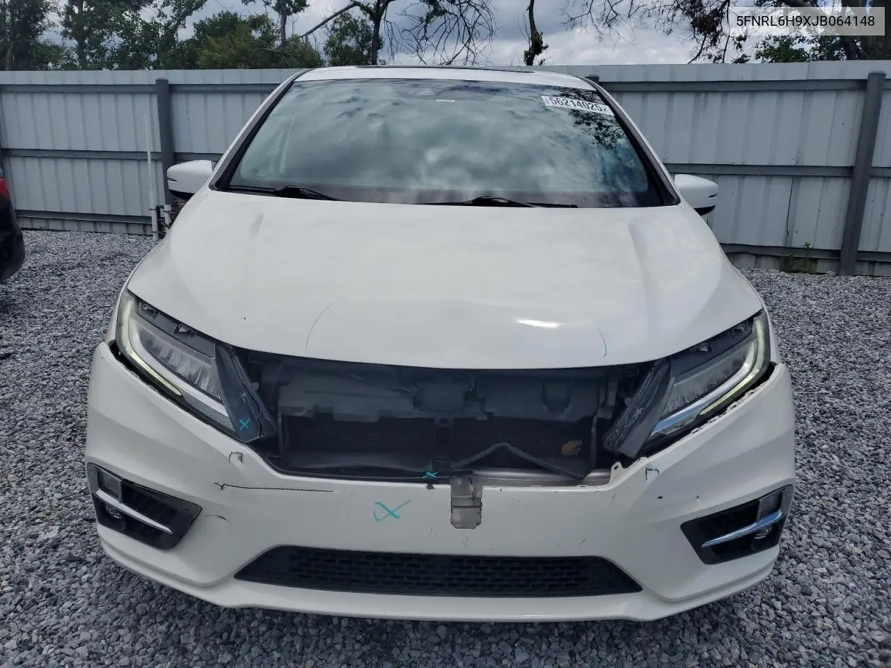 2018 Honda Odyssey Elite VIN: 5FNRL6H9XJB064148 Lot: 56214025