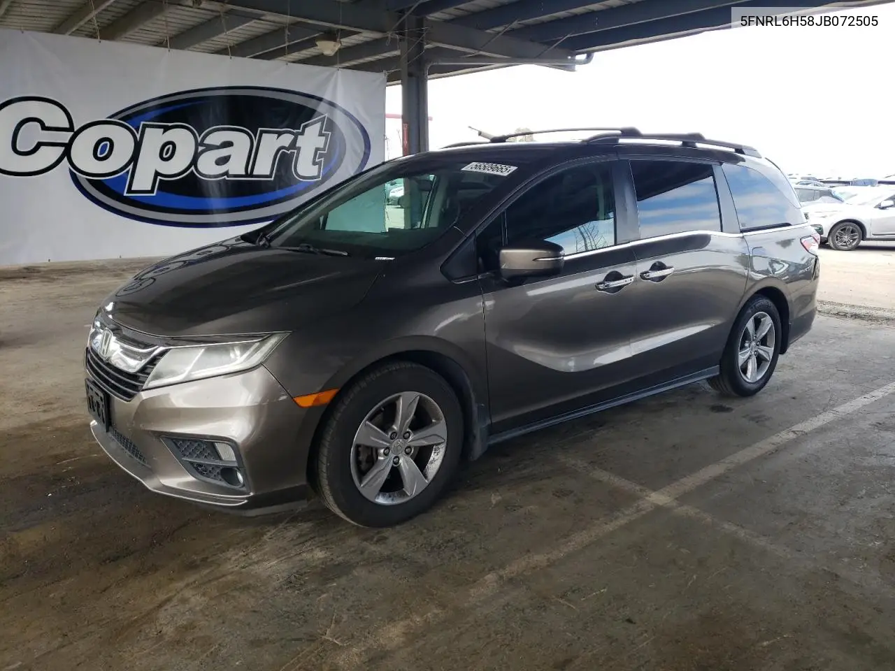 2018 Honda Odyssey Ex VIN: 5FNRL6H58JB072505 Lot: 56509665