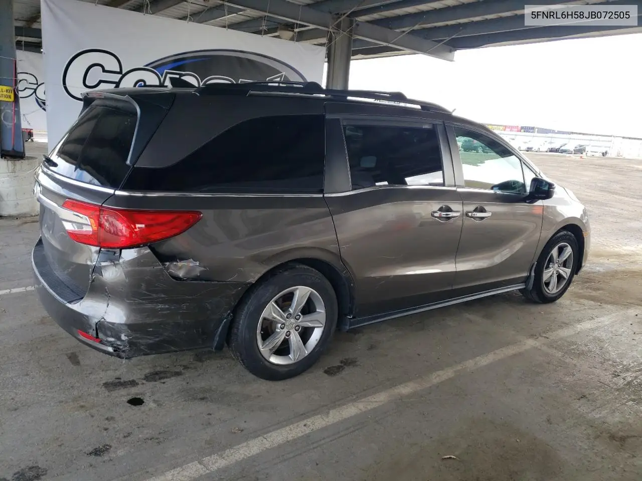 2018 Honda Odyssey Ex VIN: 5FNRL6H58JB072505 Lot: 56509665