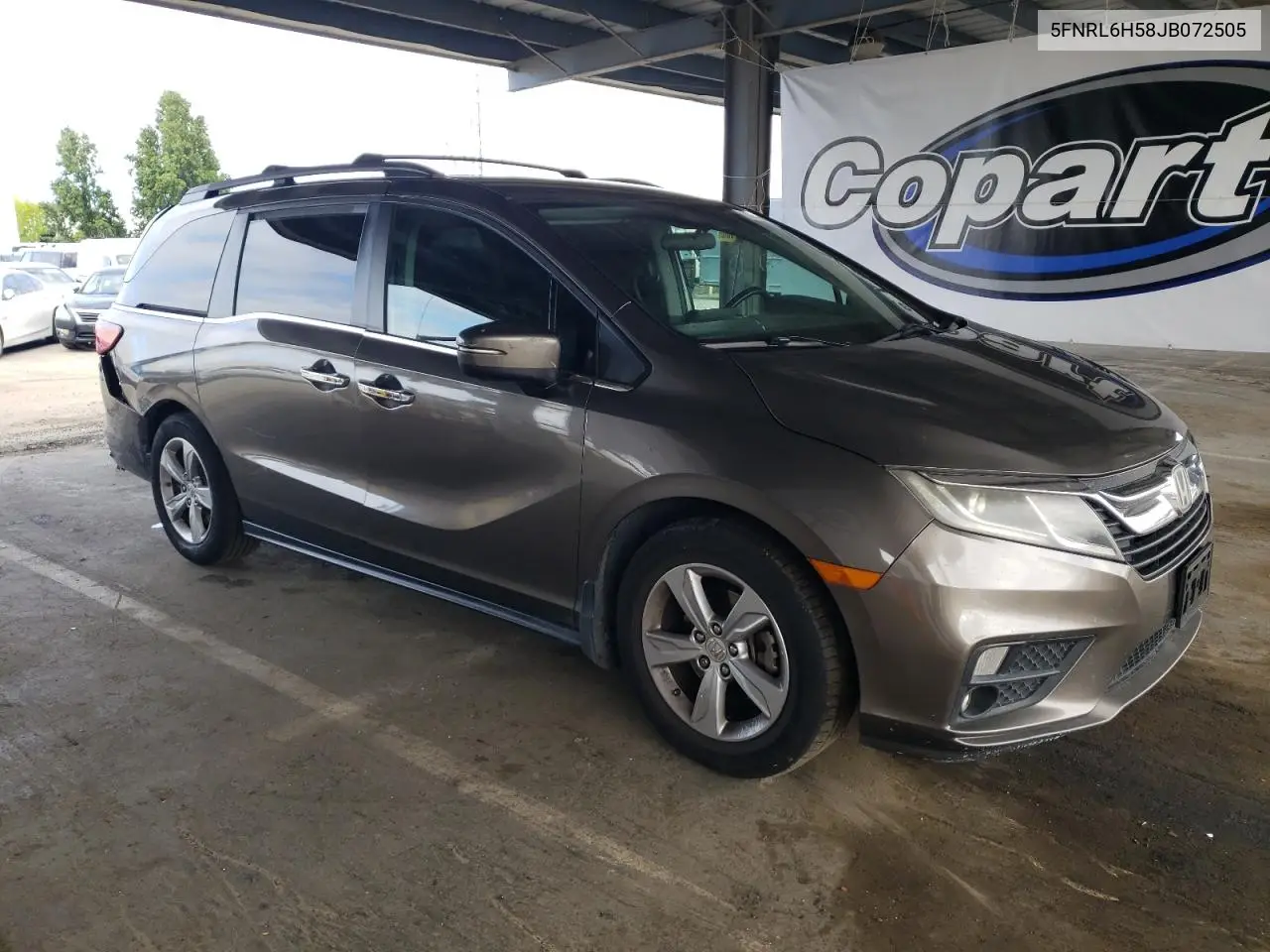 2018 Honda Odyssey Ex VIN: 5FNRL6H58JB072505 Lot: 56509665