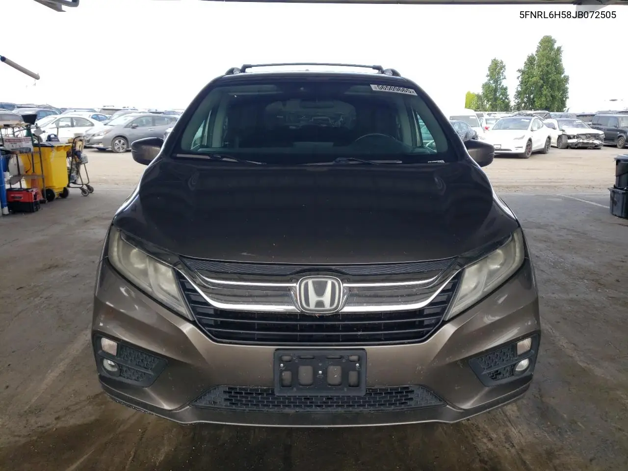 2018 Honda Odyssey Ex VIN: 5FNRL6H58JB072505 Lot: 56509665