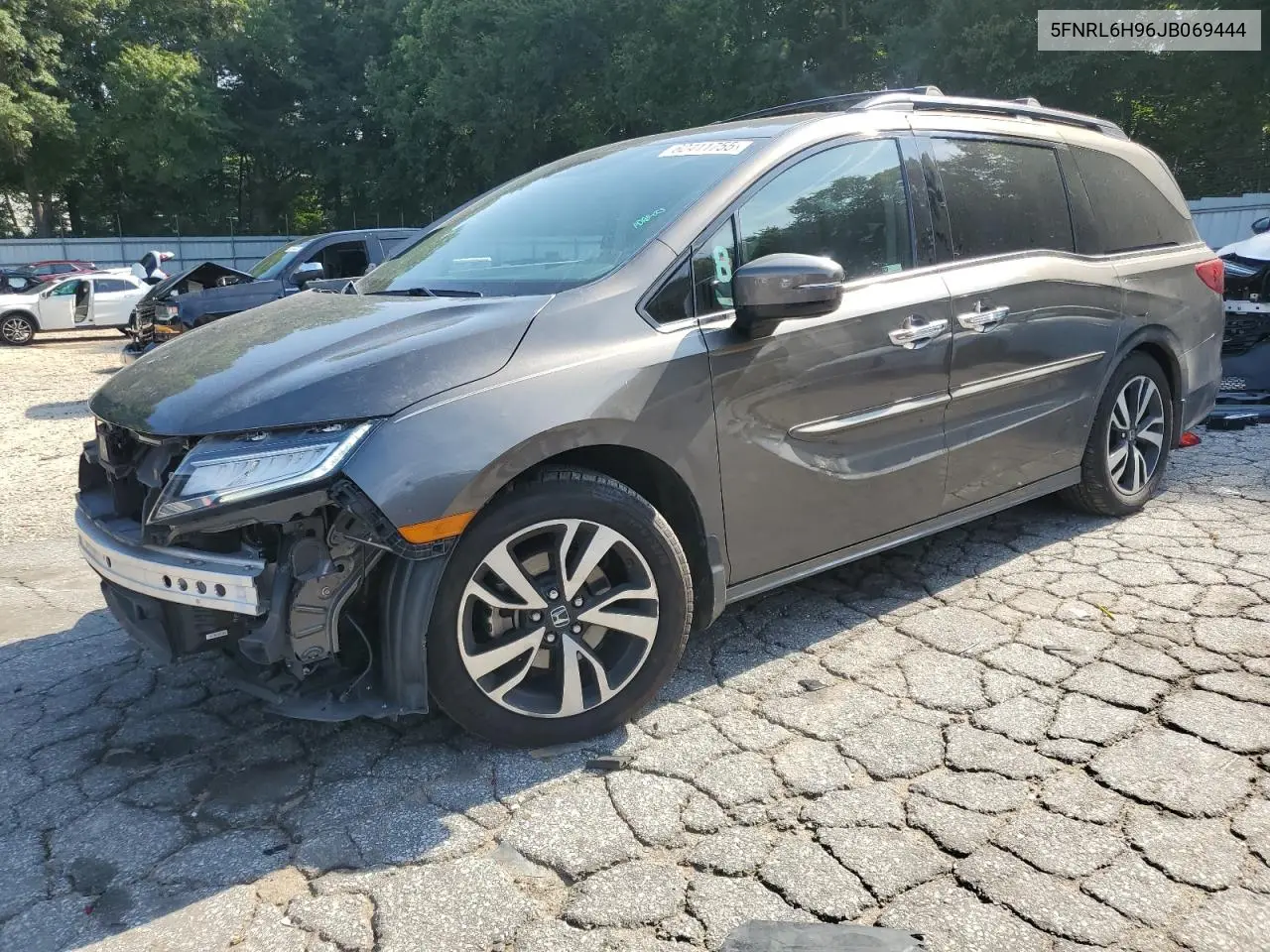 2018 Honda Odyssey Elite VIN: 5FNRL6H96JB069444 Lot: 62411755