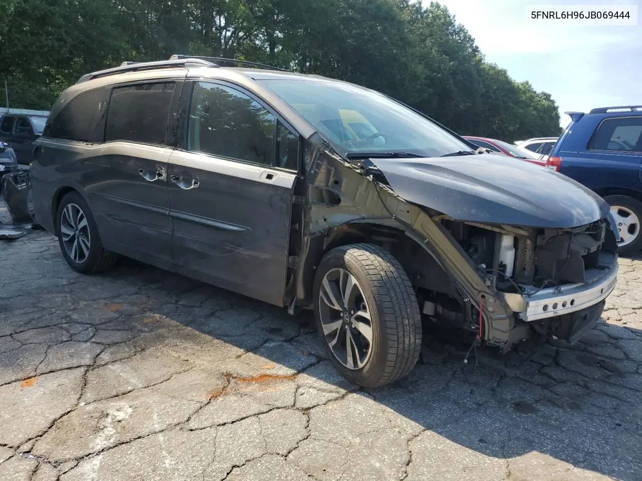 2018 Honda Odyssey Elite VIN: 5FNRL6H96JB069444 Lot: 62411755