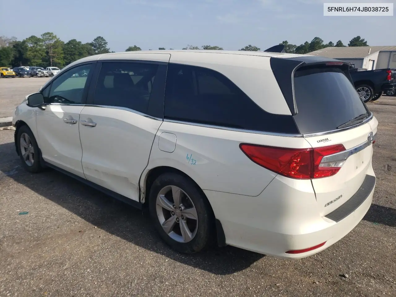 2018 Honda Odyssey Exl VIN: 5FNRL6H74JB038725 Lot: 62981555