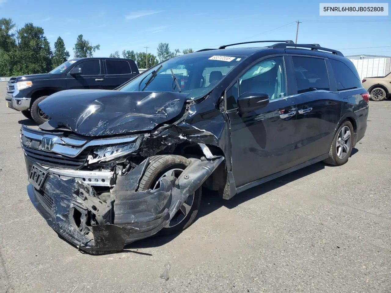 2018 Honda Odyssey Touring VIN: 5FNRL6H80JB052808 Lot: 63310555