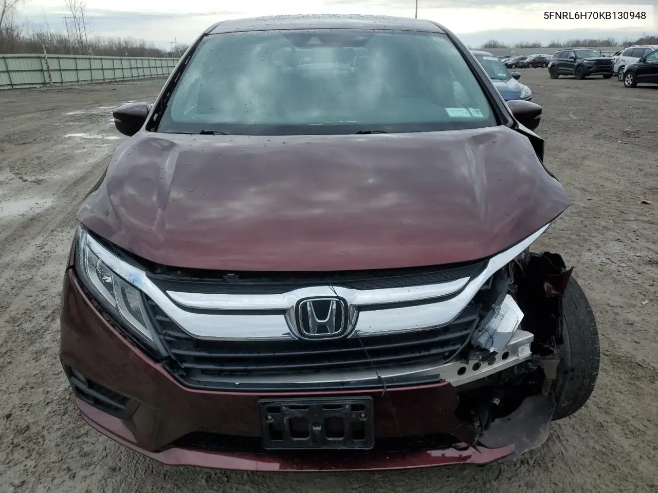 2019 Honda Odyssey Exl VIN: 5FNRL6H70KB130948 Lot: 52686395