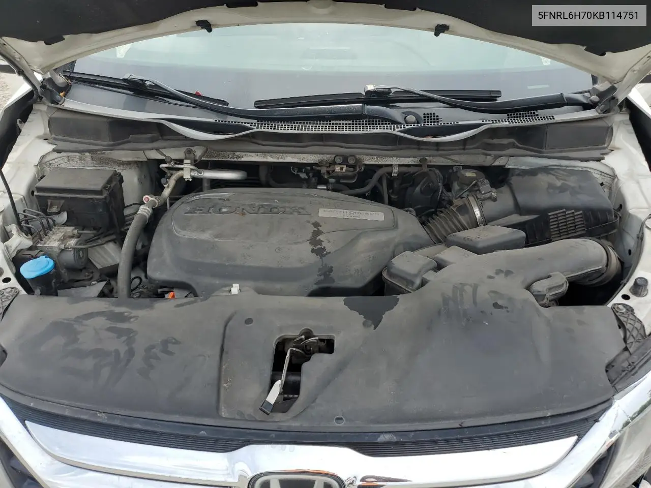 2019 Honda Odyssey Exl VIN: 5FNRL6H70KB114751 Lot: 56050635