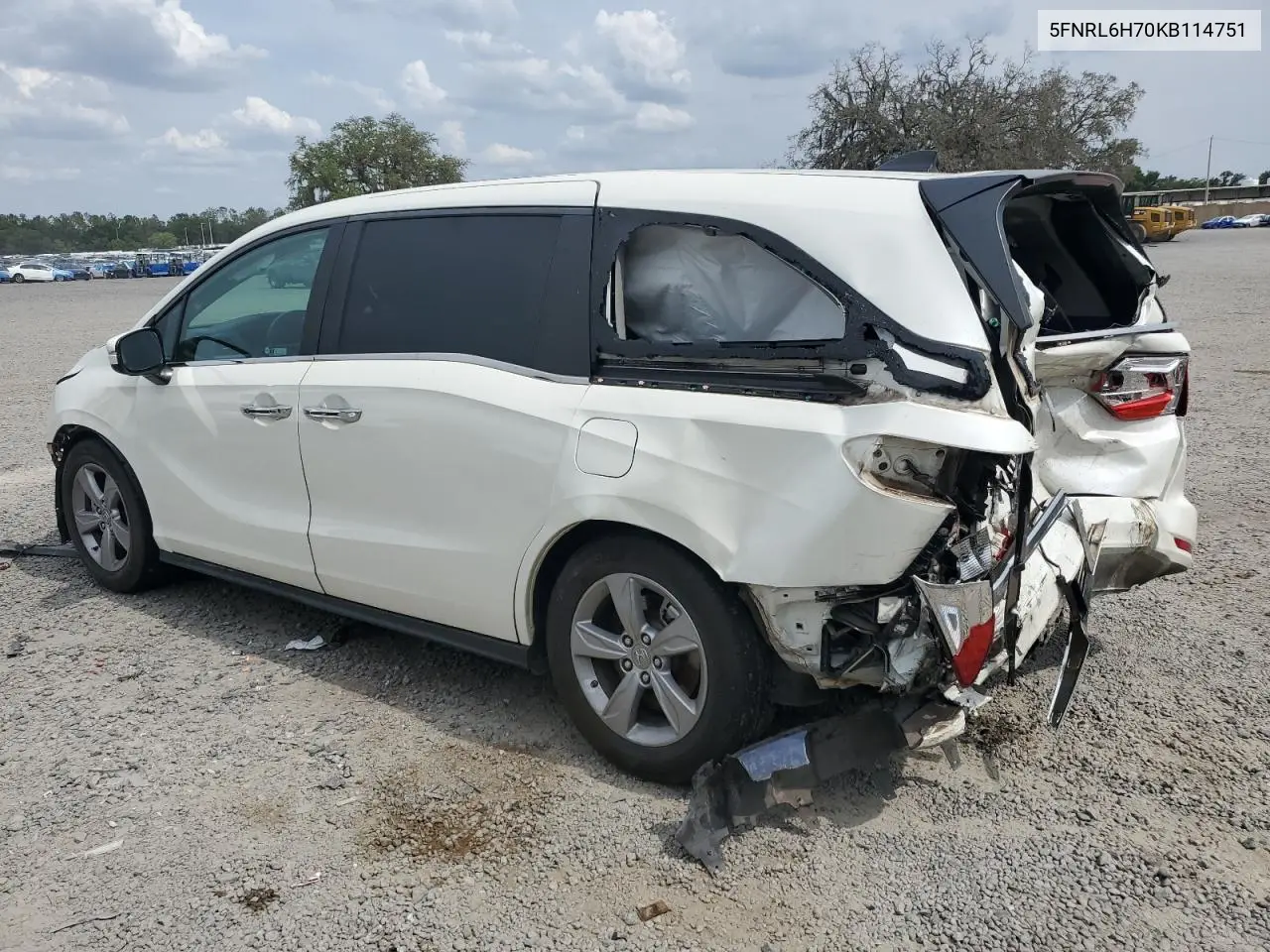 2019 Honda Odyssey Exl VIN: 5FNRL6H70KB114751 Lot: 56050635