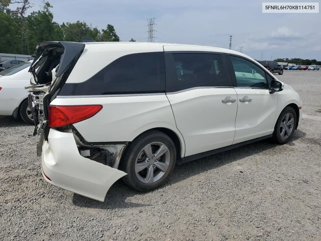 2019 Honda Odyssey Exl VIN: 5FNRL6H70KB114751 Lot: 56050635