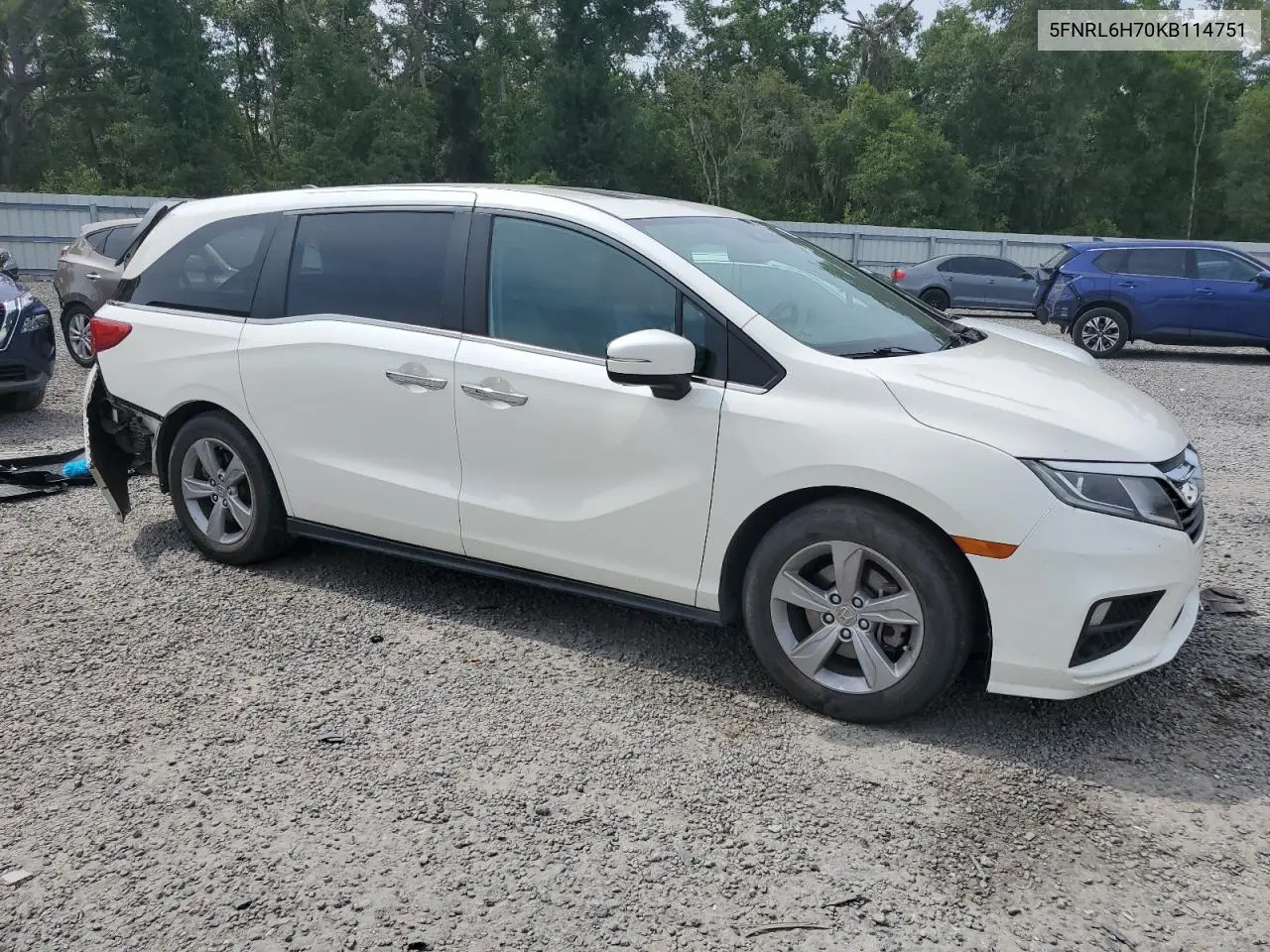 2019 Honda Odyssey Exl VIN: 5FNRL6H70KB114751 Lot: 56050635