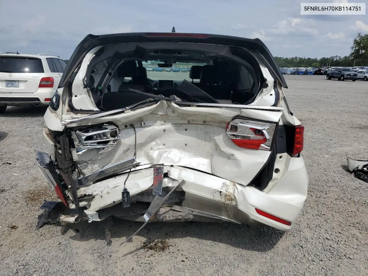2019 Honda Odyssey Exl VIN: 5FNRL6H70KB114751 Lot: 56050635
