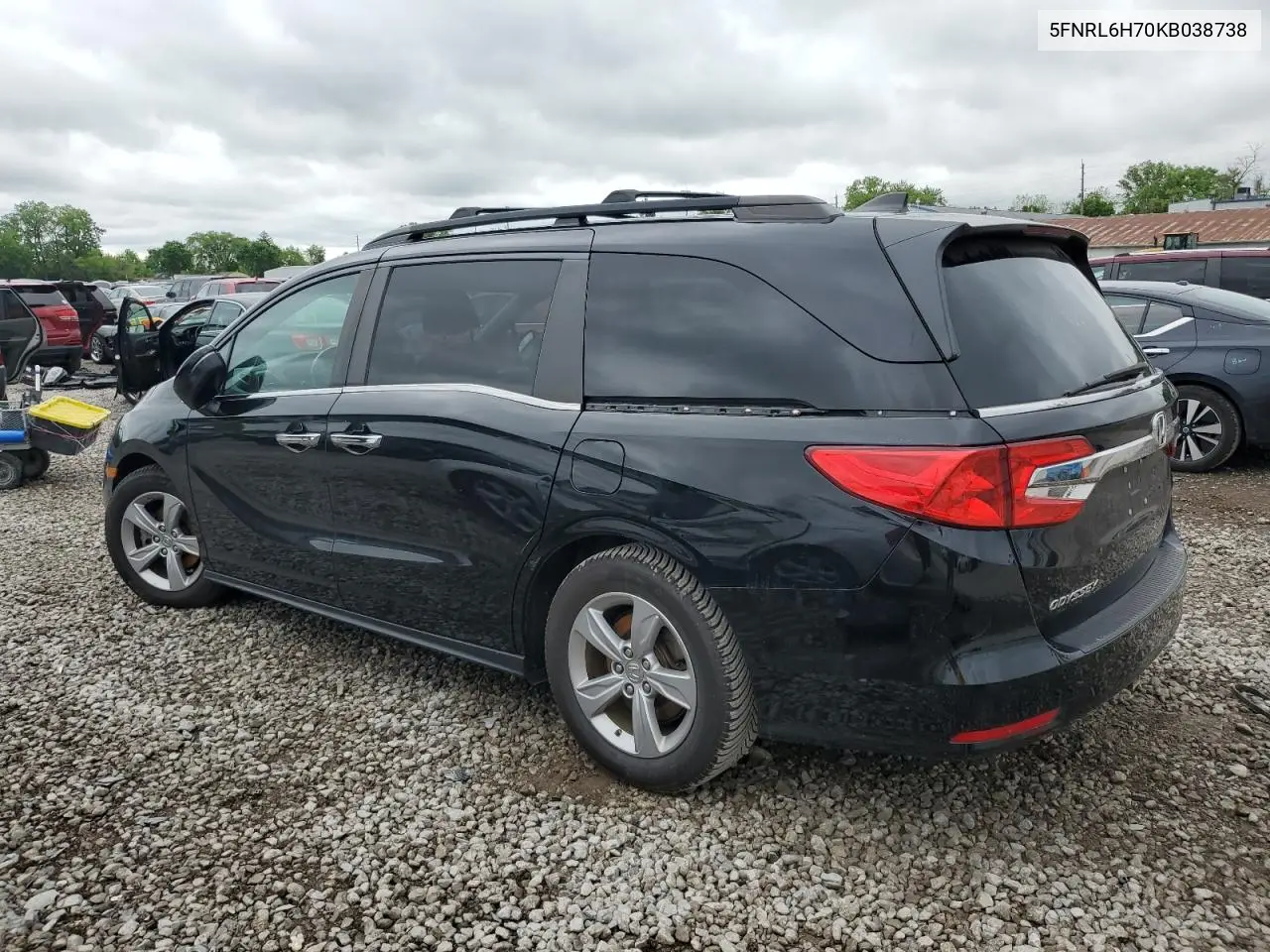 2019 Honda Odyssey Exl VIN: 5FNRL6H70KB038738 Lot: 56674375