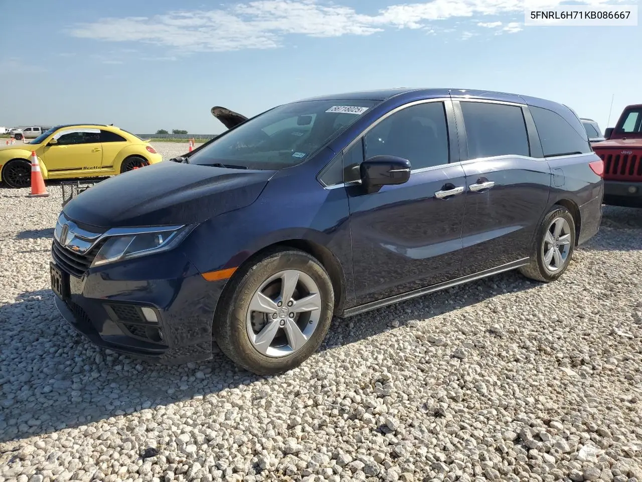 2019 Honda Odyssey Exl VIN: 5FNRL6H71KB086667 Lot: 56718025